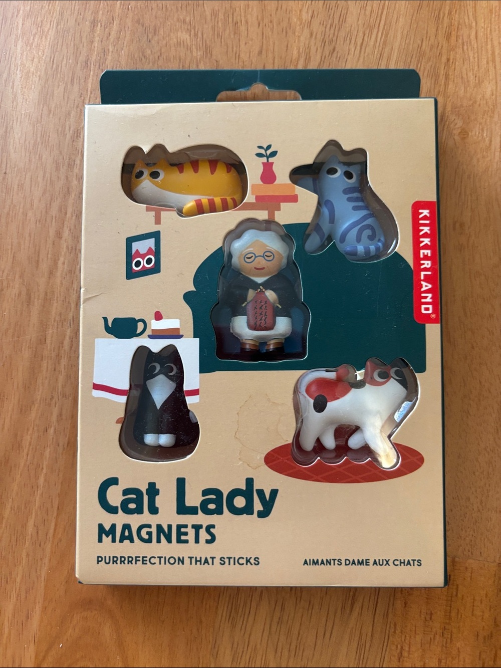 Cat Lady Magnet Set ~ New with Tags ~